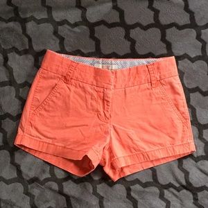 J. Crew Chino short, orange.